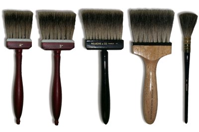 Badger Blender, No. 2 inch Brushes