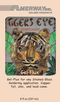 Classic 100 Stained Glass Gel Flux - No Odor & No Smoke! - Big Bottle - 8  oz.