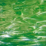 SF 329.2 SF - 8x12in - light green/white wispy = COE96