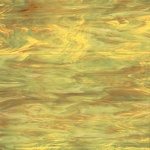 SF 621.7 SF - 8x12in - amber, light green & white  = COE96