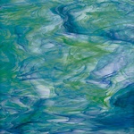 SF 623.7 SF - 16x24in - white with dk green & blue = COE96