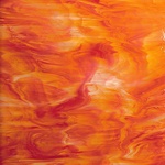SF 675.5 SF - 8x12in - white opal & orange-red = COE96