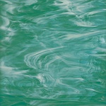 SF 823.72 SF - 8x12in - teal green/white semi-translucent = COE96