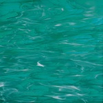 SF 823.92 SF - 12x16in - teal green cathedral swirled with wispy white opal = COE96