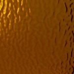 W 49 R - 16x21in - Wissmach medium amber ripple