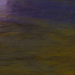 W 705 W - 16x21in - Wissmach violet with amber & white mystic