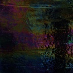 W BLACK I - 8x10in - Wissmach opaque black, iridized